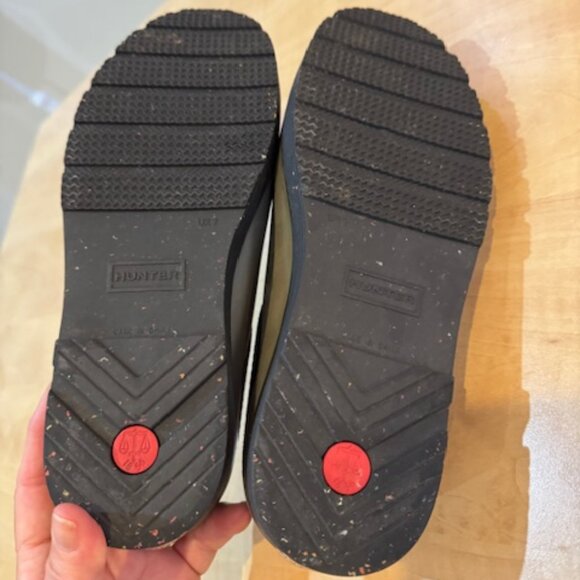 Hunter Black Rubber Clogs Sz 40 - Picture 4 of 10